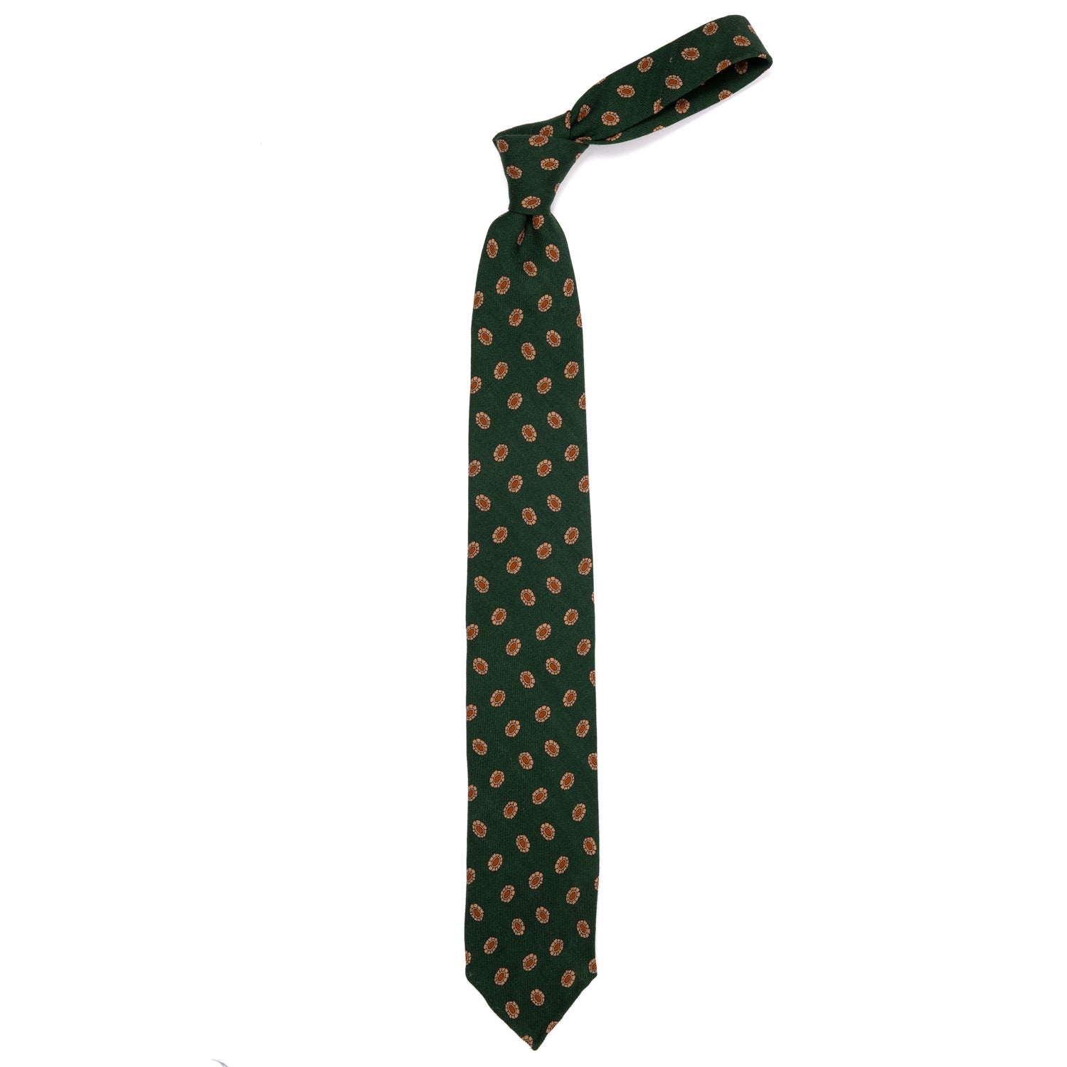 CA Archivio Storico: Tie "Piccoli Medaglioni" made of pure Wool - hand-rolled